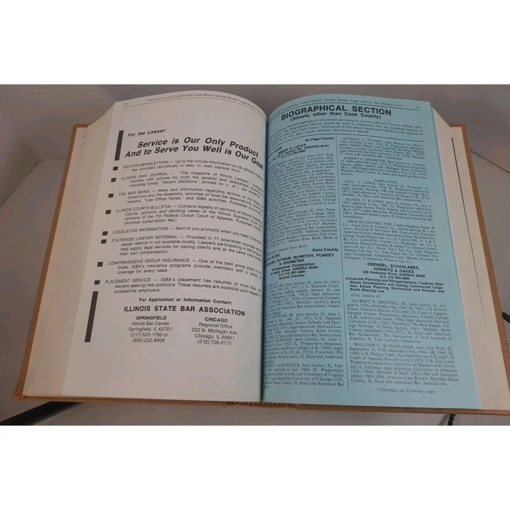 Sullivan's Law‎ Directory 1982-1983 Illinois Attorneys Directory 106th Edition
